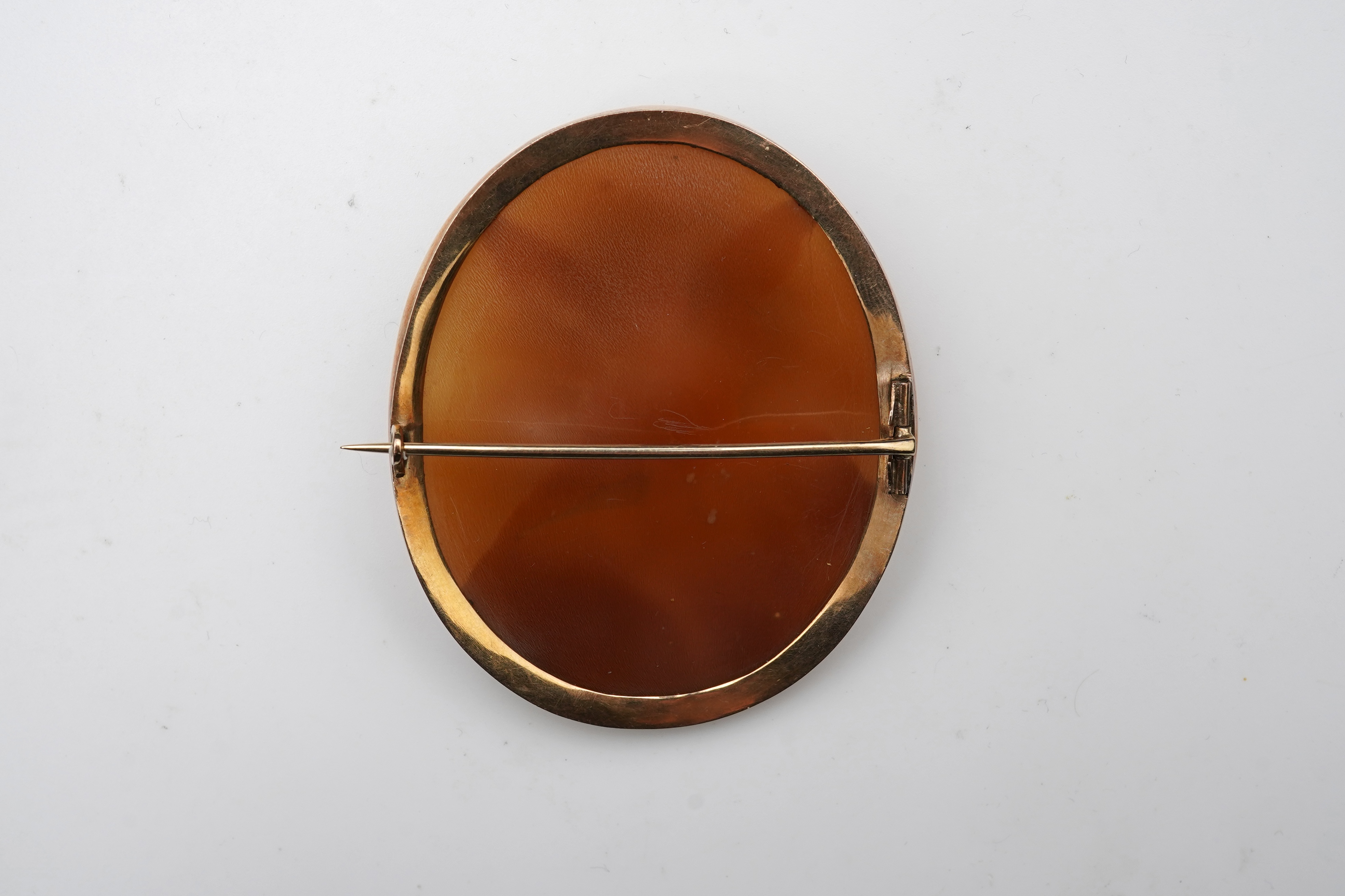 An unusual shell cameo brooch, late 19th century